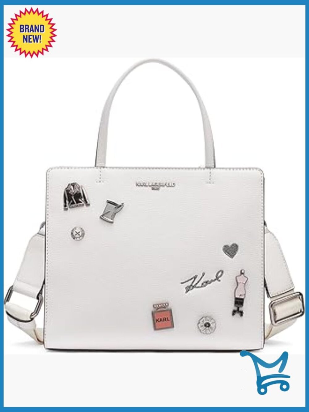 Structured PVC Satchel with Adjustable Strap for Everyday Use
